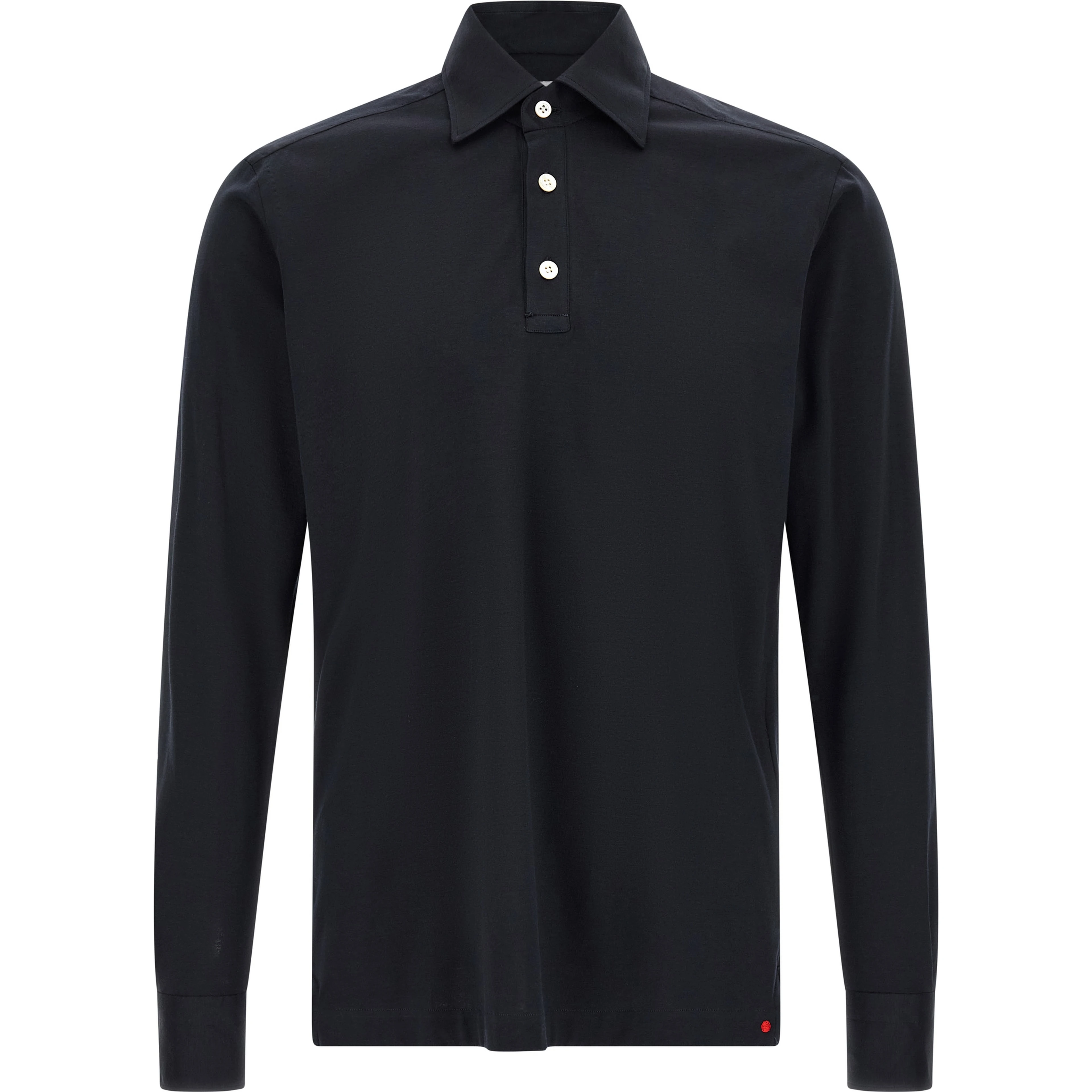 Blue Cotton Polo Shirt