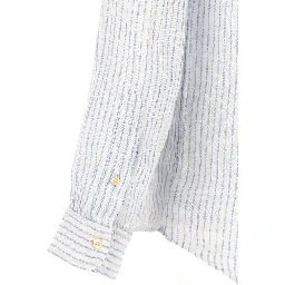 Blue Linen Blouse