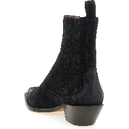Black Calfskin Chelsea Boots