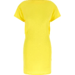 Bicolor Viscose Short Dress