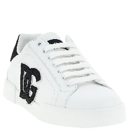 Bicolor Calfskin Low Top Sneakers