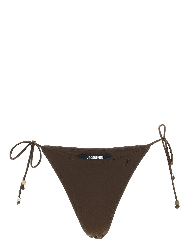 Brown Polyamide Swim Briefs