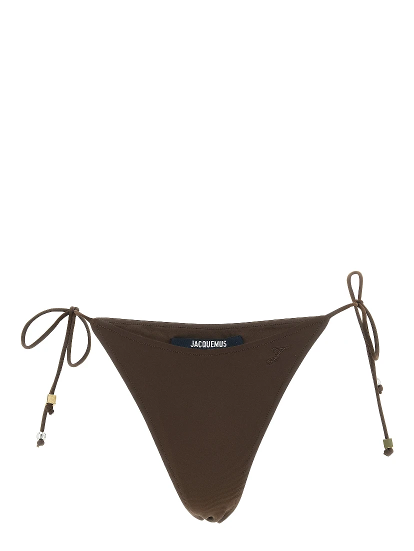 Brown Polyamide Swim Briefs