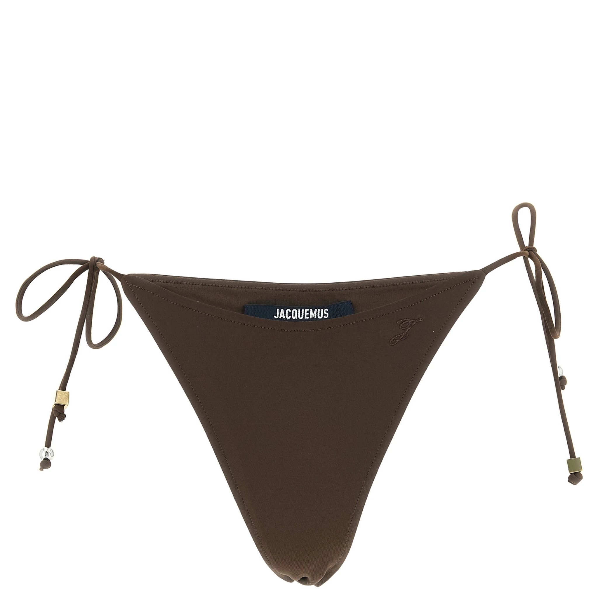 Brown Polyamide Swim Briefs