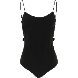 Black Polyamide One-Piece Swimsuit