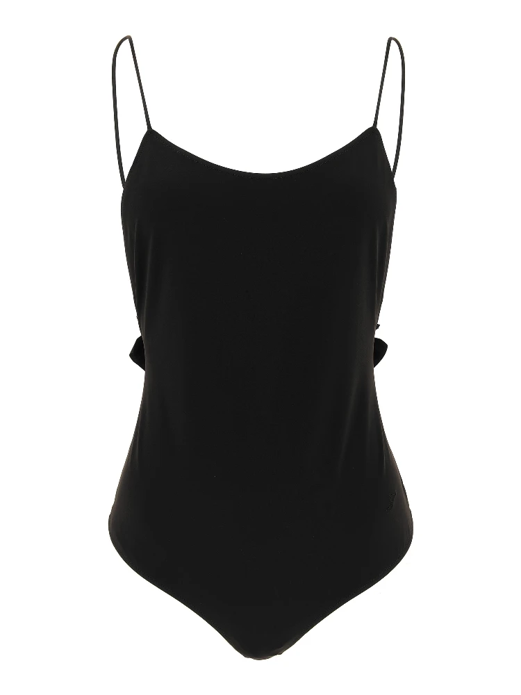 Black Polyamide One-Piece Swimsuit