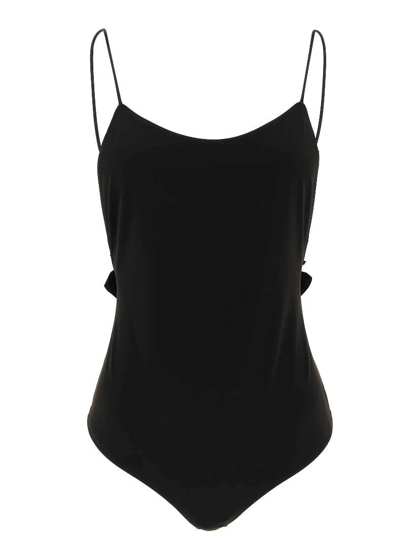 Black Polyamide One-Piece Swimsuit