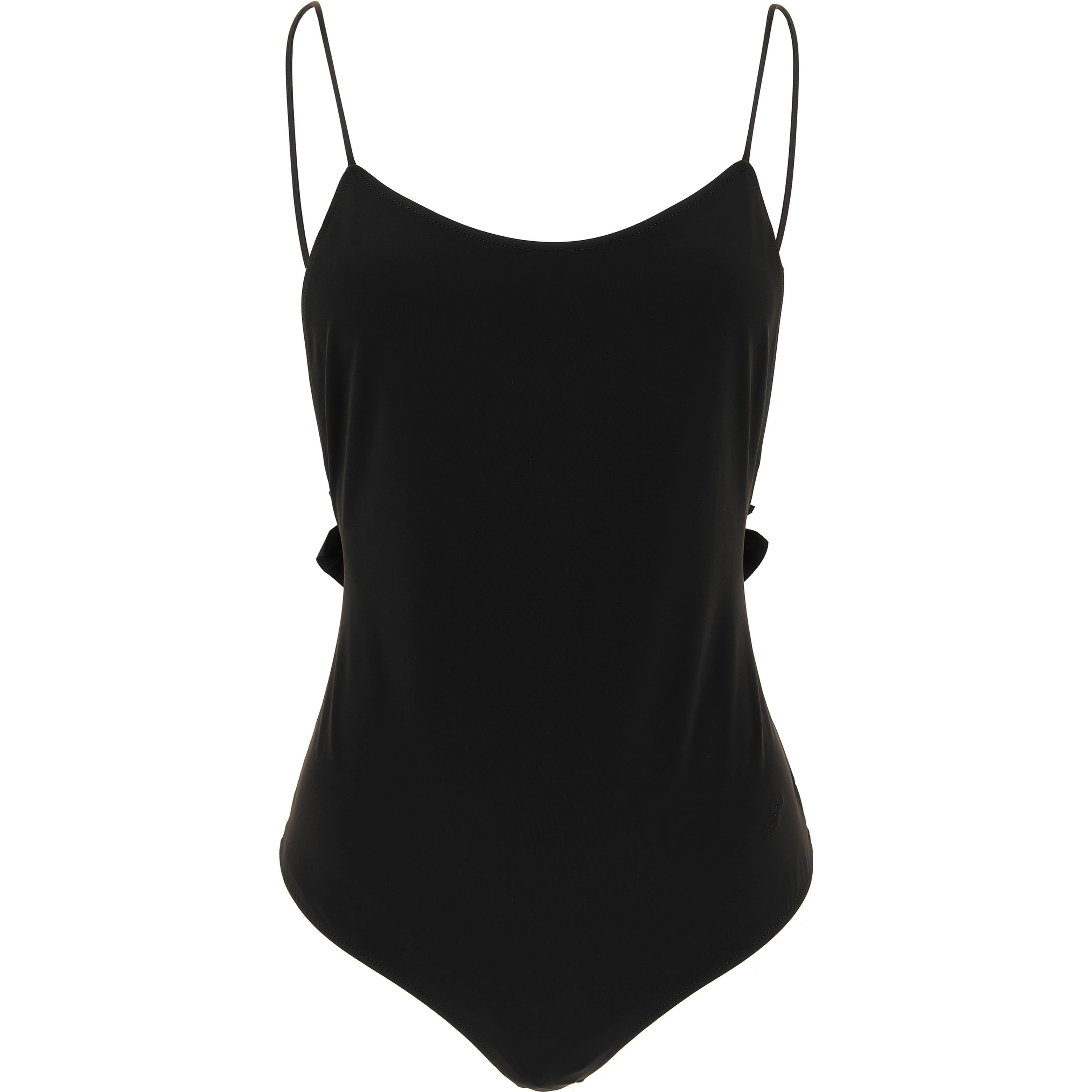 Black Polyamide One-Piece Swimsuit