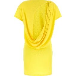 Bicolor Viscose Short Dress