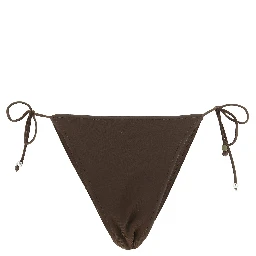 Brown Polyamide Swim Briefs