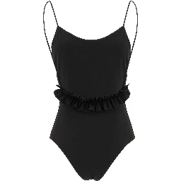 Black Polyamide One-Piece Swimsuit
