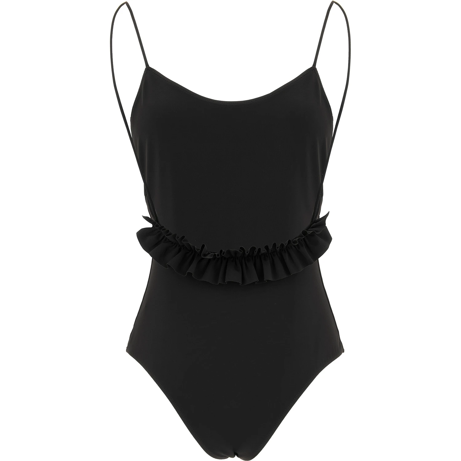 Black Polyamide One-Piece Swimsuit