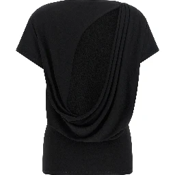 Black Viscose T-Shirt