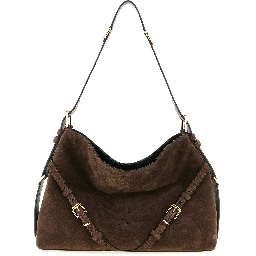 Brown Calfskin Shoulder Bag