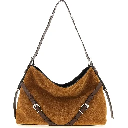 Brown Calfskin Shoulder Bag