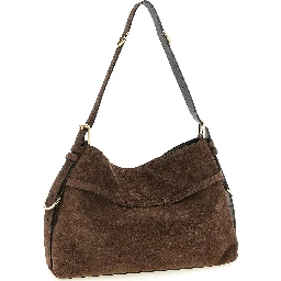 Brown Calfskin Shoulder Bag