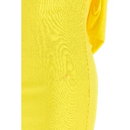Bicolor Viscose Short Dress