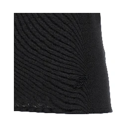 Black Paper Sleeveles T-Shirt