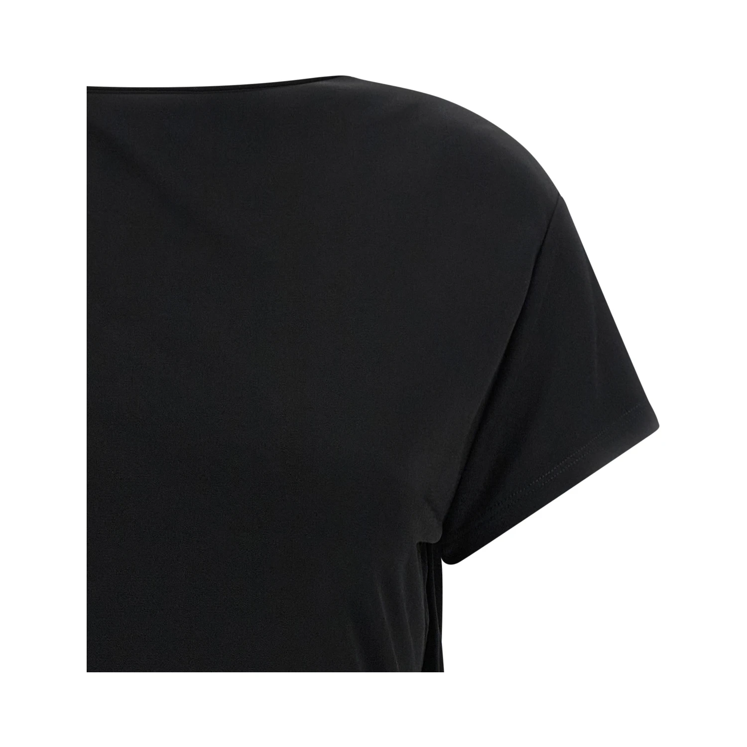 Black Viscose T-Shirt
