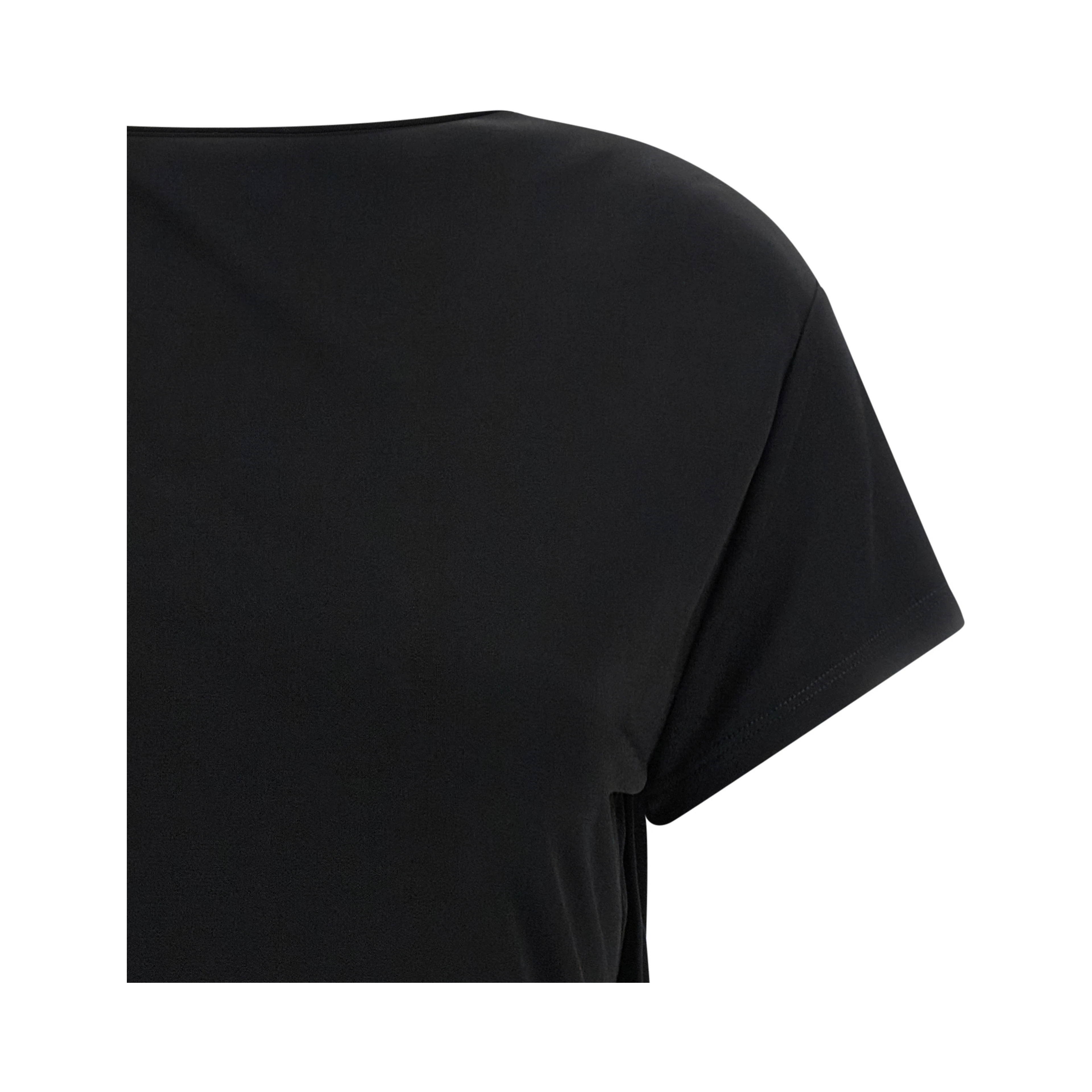 Black Viscose T-Shirt