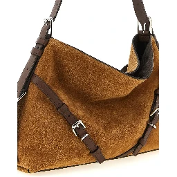 Brown Calfskin Shoulder Bag