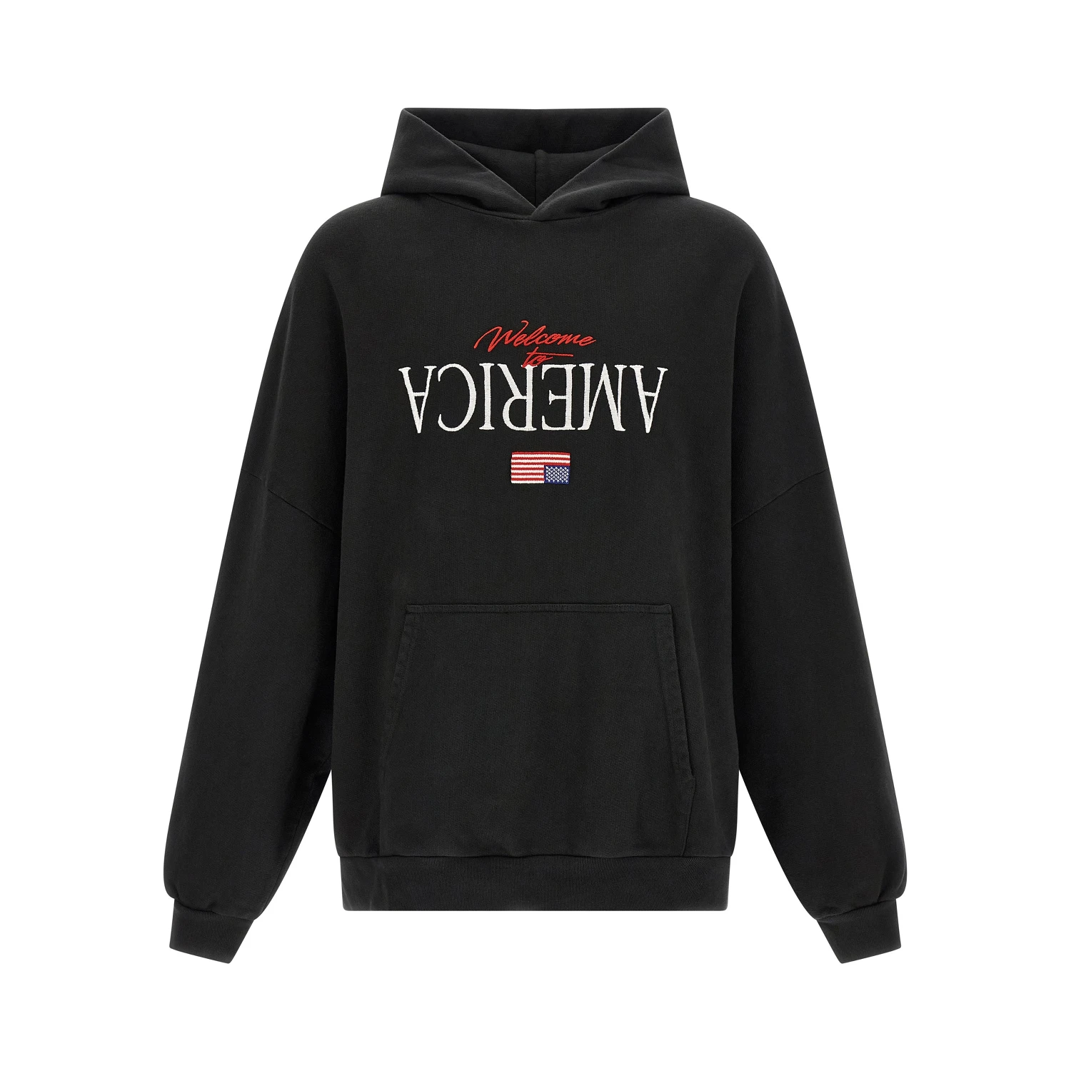 Black Cotton Sweatshirt
