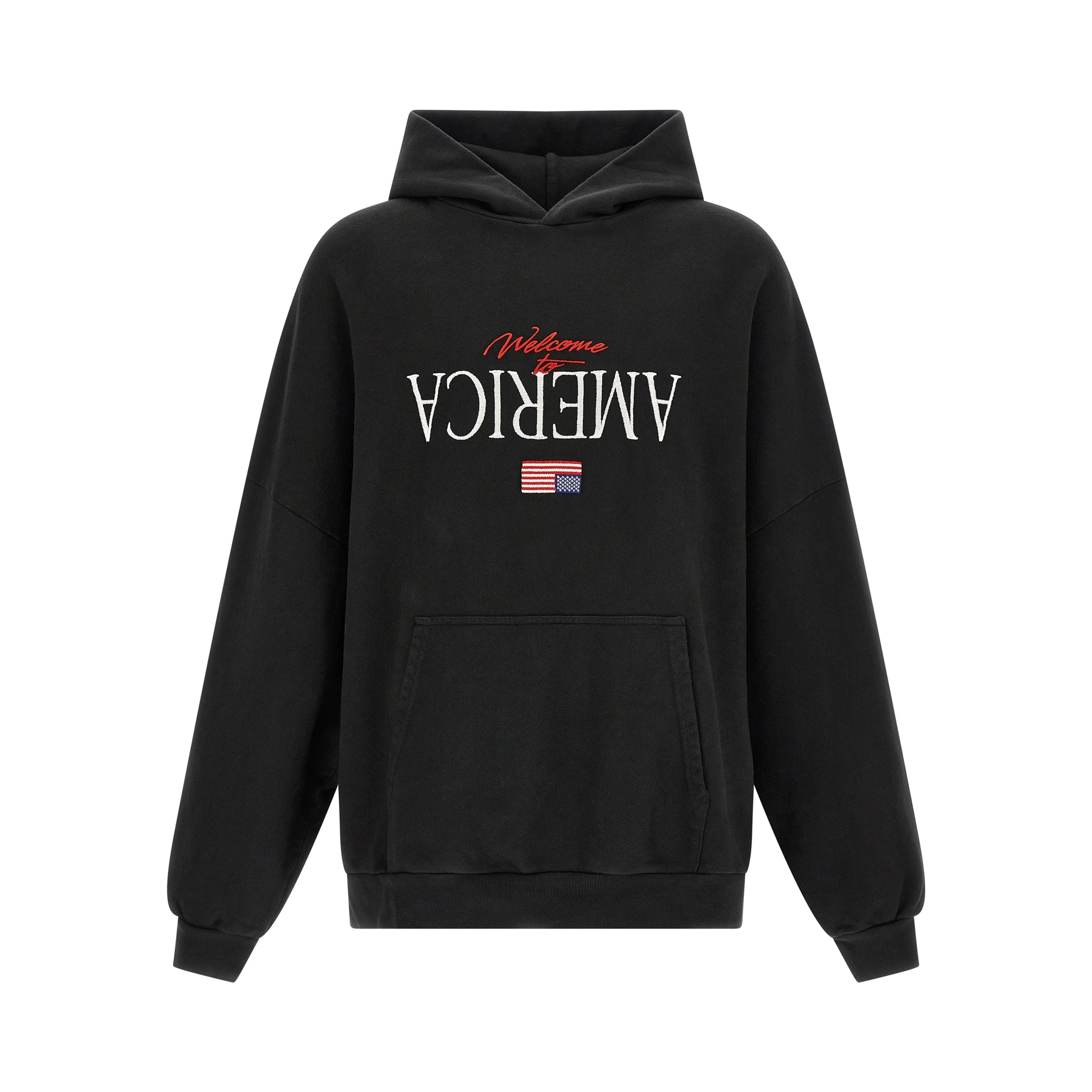 Black Cotton Sweatshirt