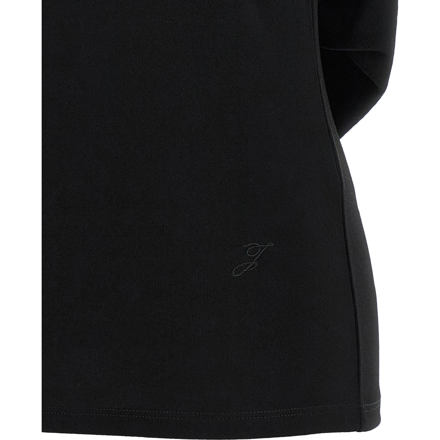 Black Viscose T-Shirt