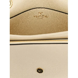 White Lamb Leather Shoulder Bag