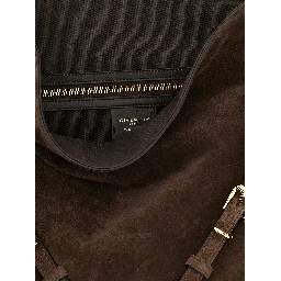 Brown Calfskin Shoulder Bag