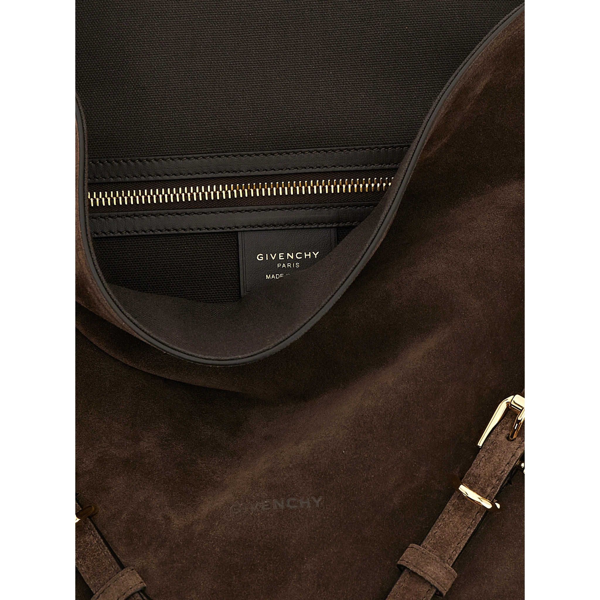 Brown Calfskin Shoulder Bag