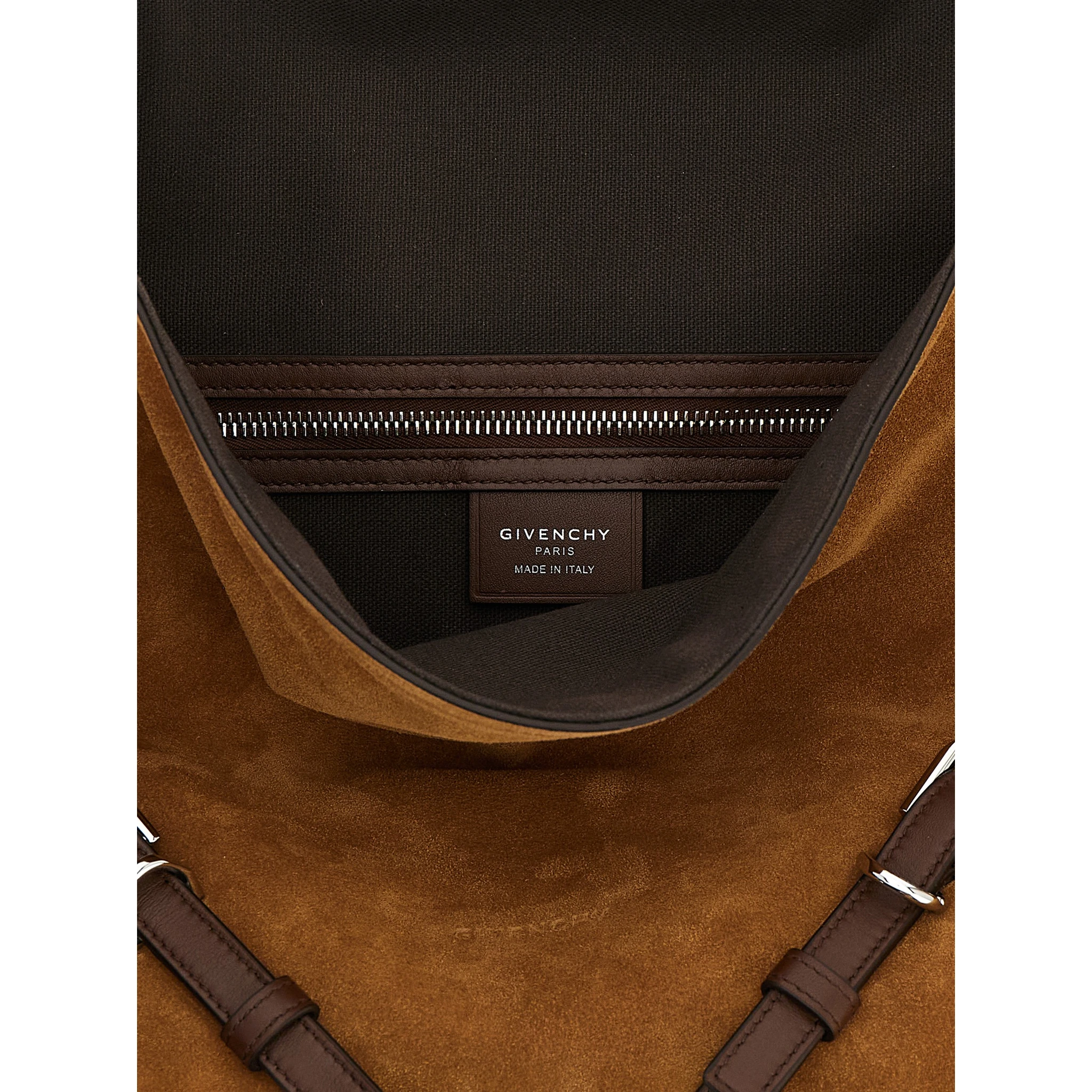 Brown Calfskin Shoulder Bag