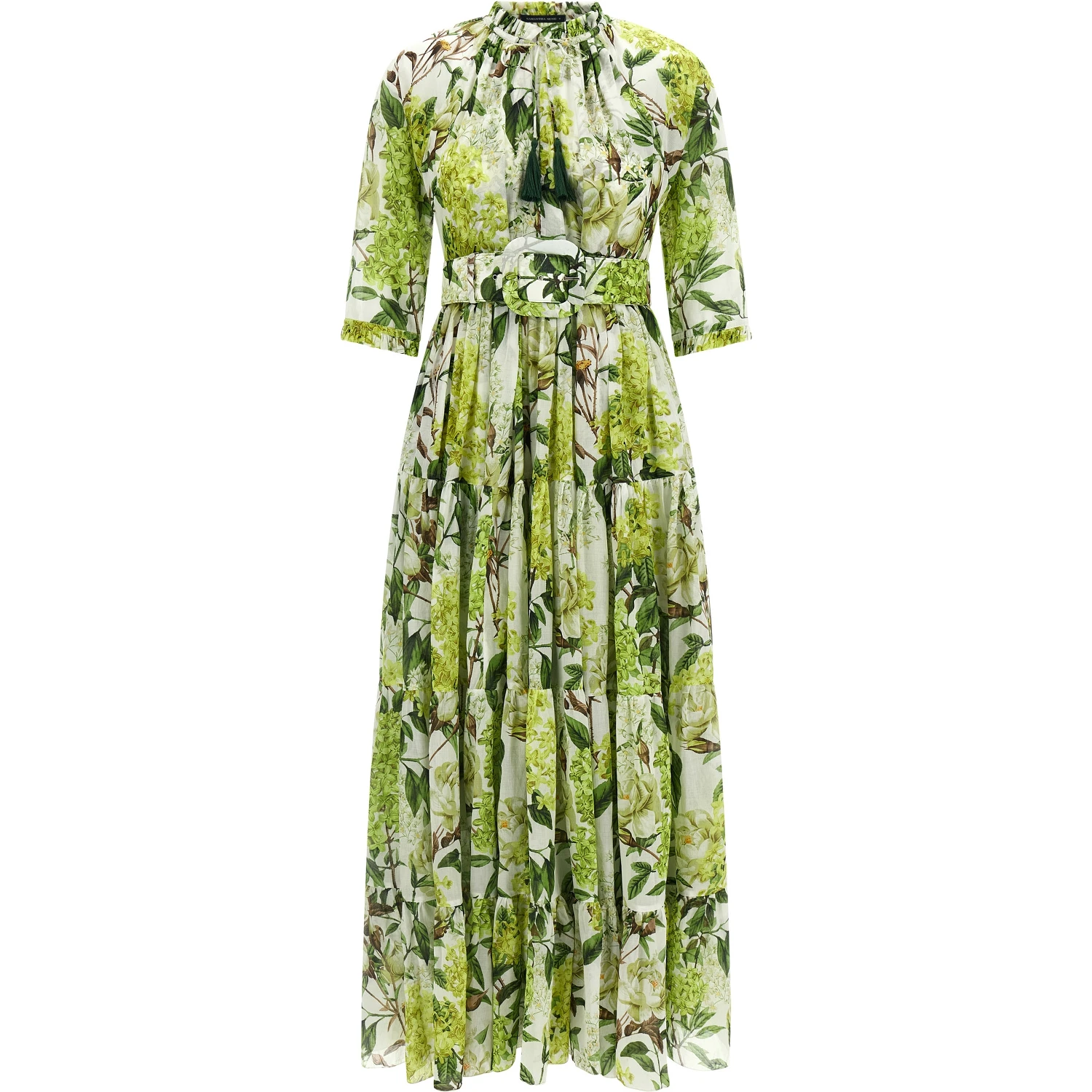 Bicolor Cotton Long Dress