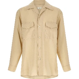 Beige Silk Blouse