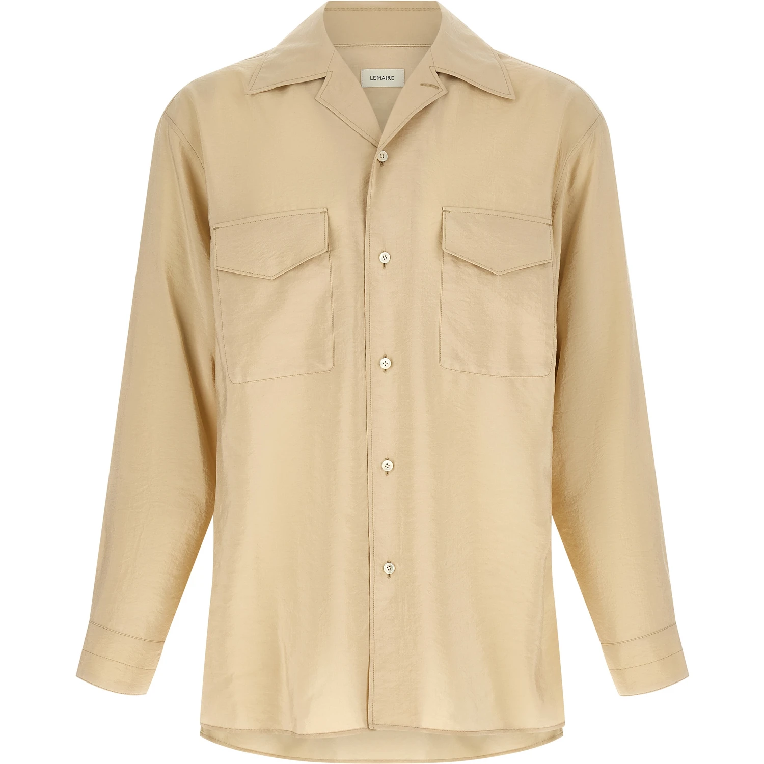 Beige Silk Blouse