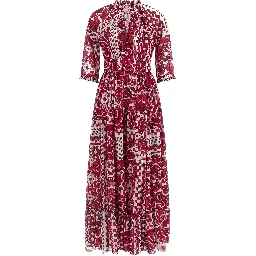 Fuchsia Cotton Long Dress