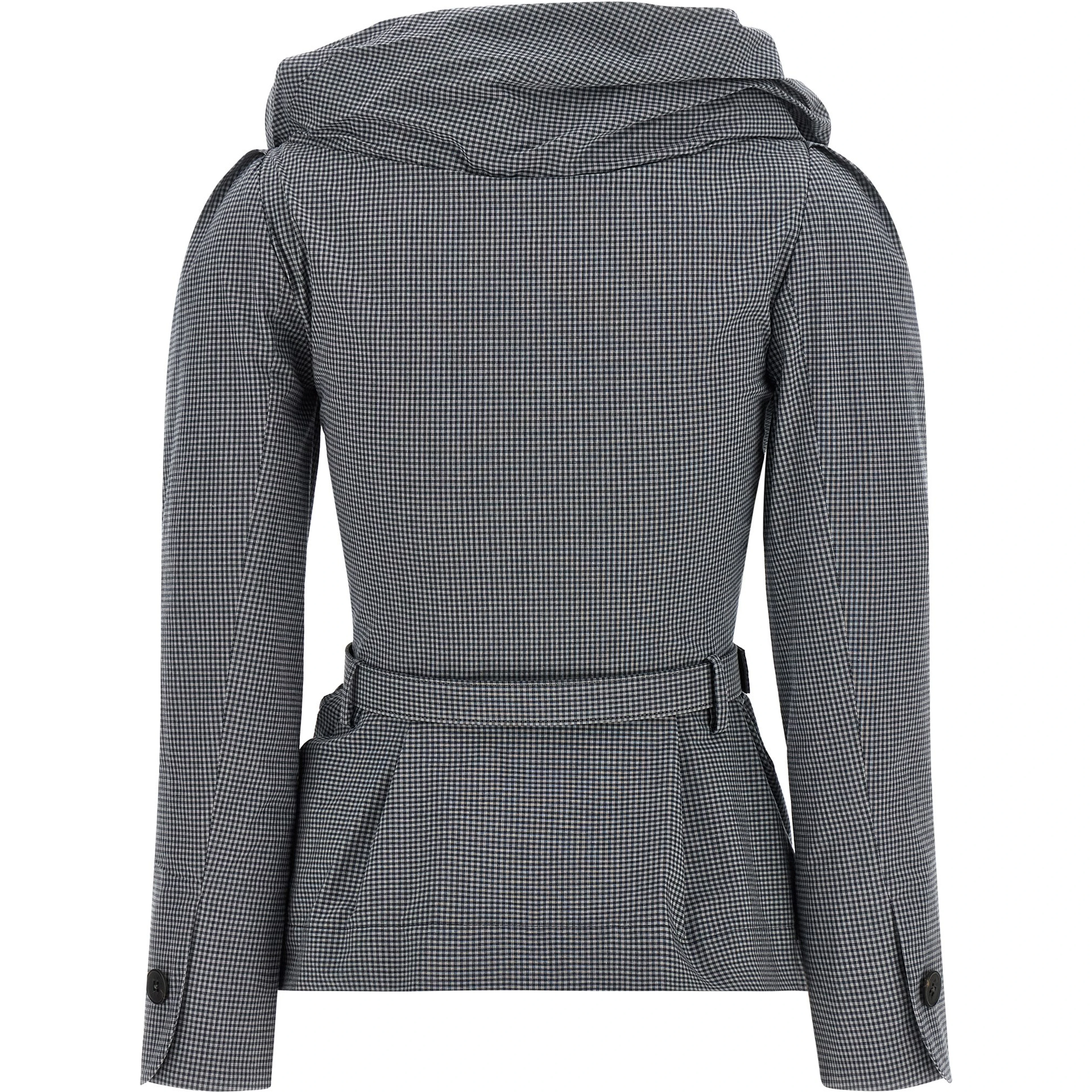 Gray Cotton Blazer
