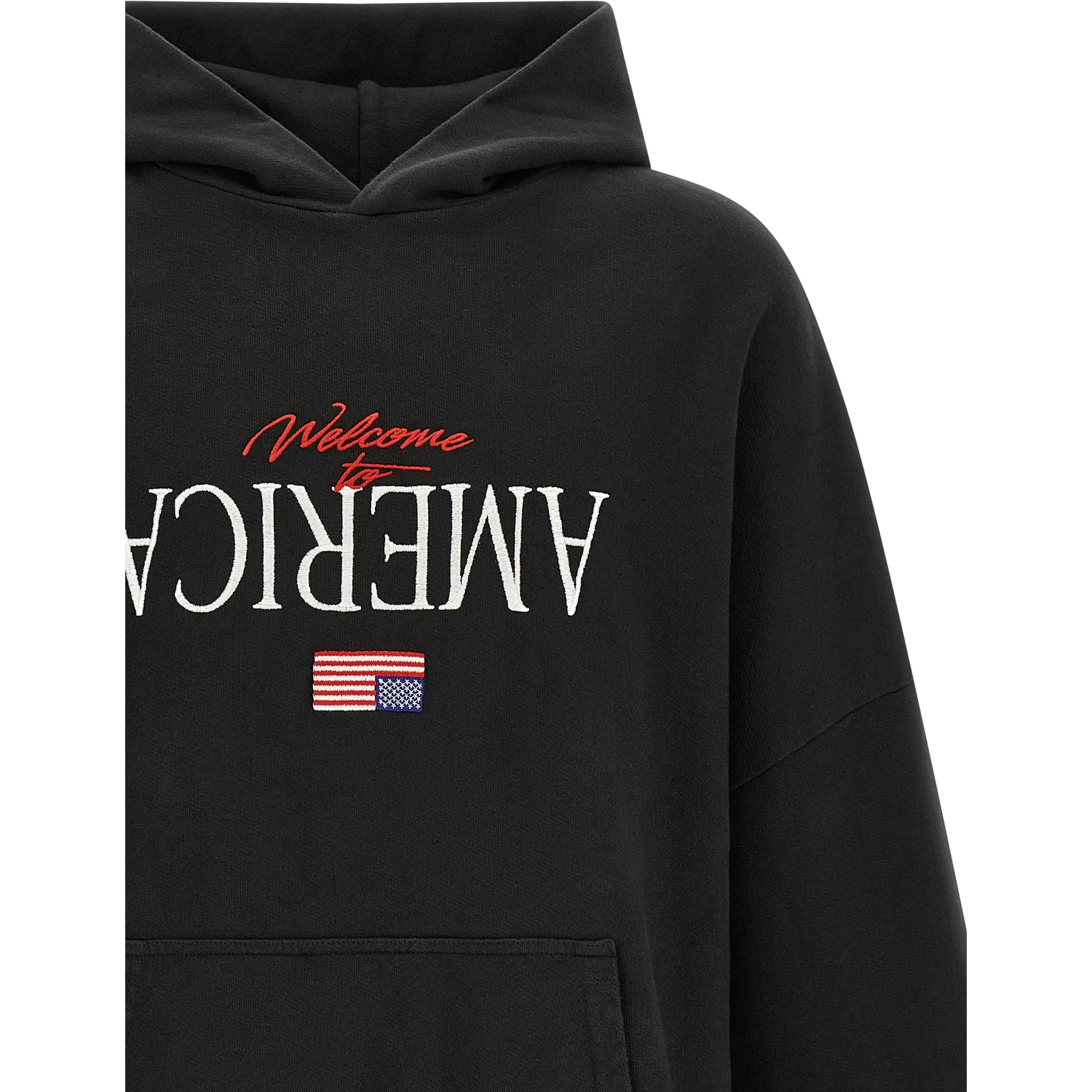 Black Cotton Sweatshirt