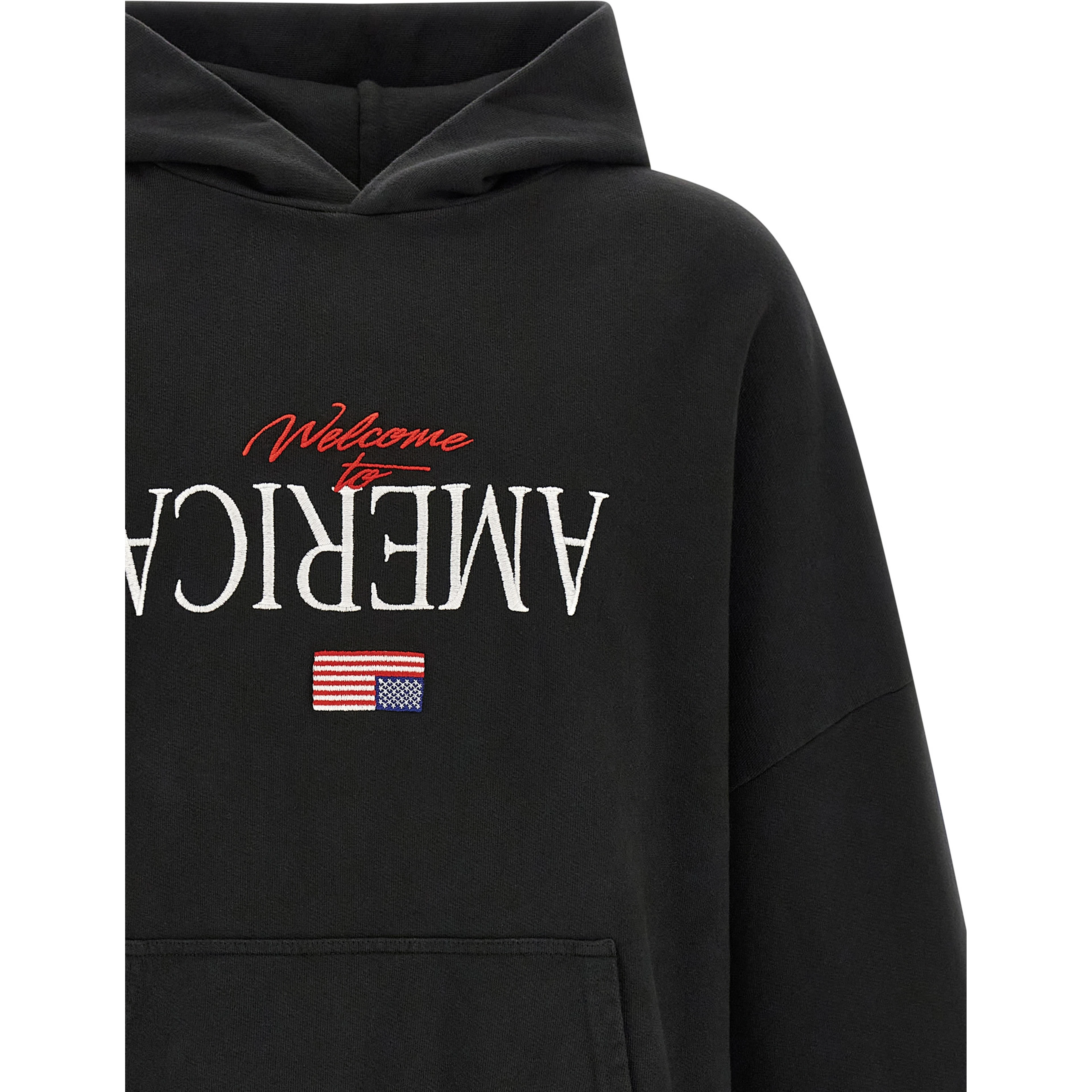 Black Cotton Sweatshirt