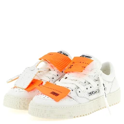 White Calfskin Athletic Sneakers