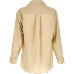 Beige Silk Blouse