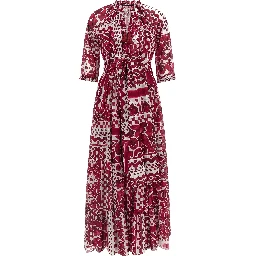 Fuchsia Cotton Long Dress