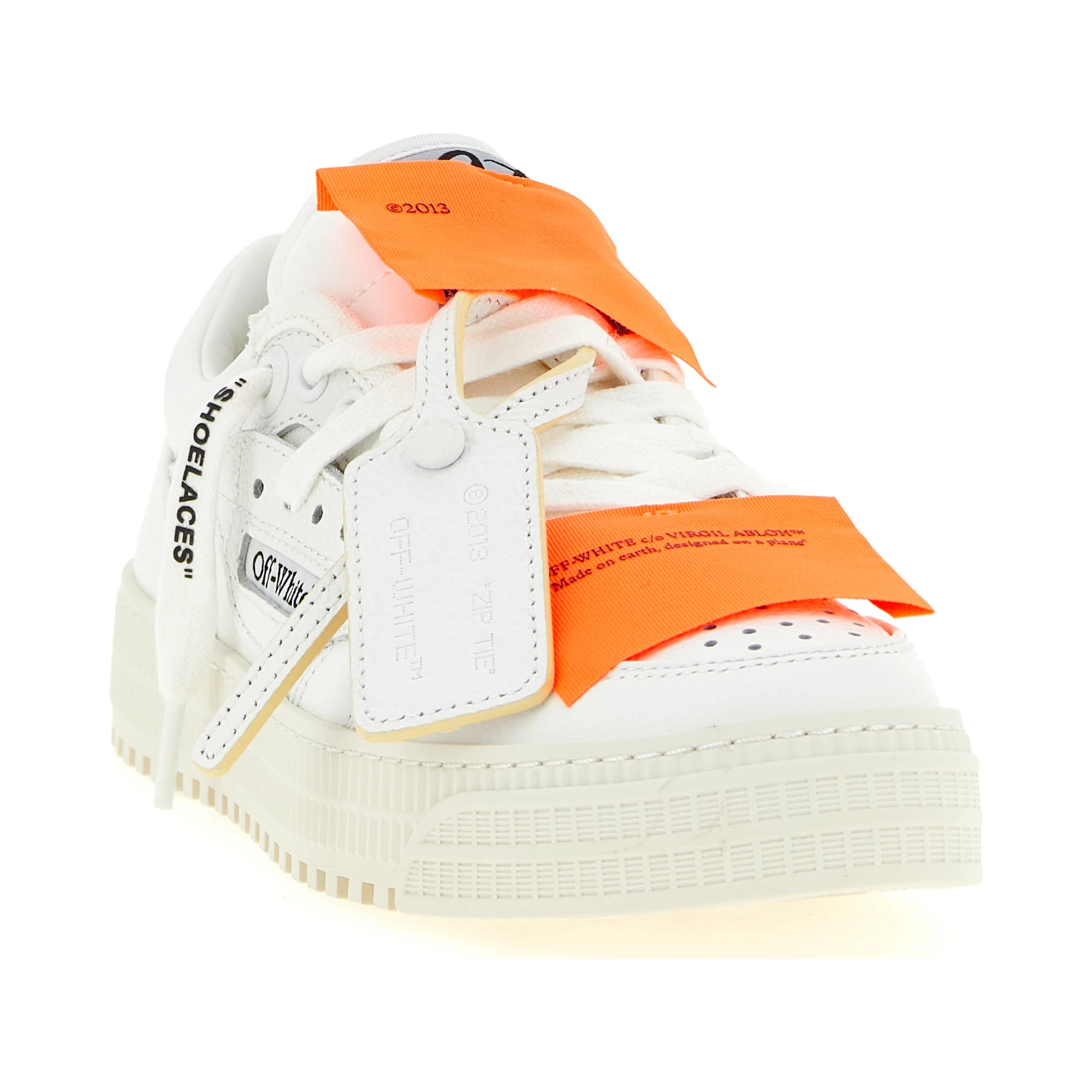 White Calfskin Athletic Sneakers