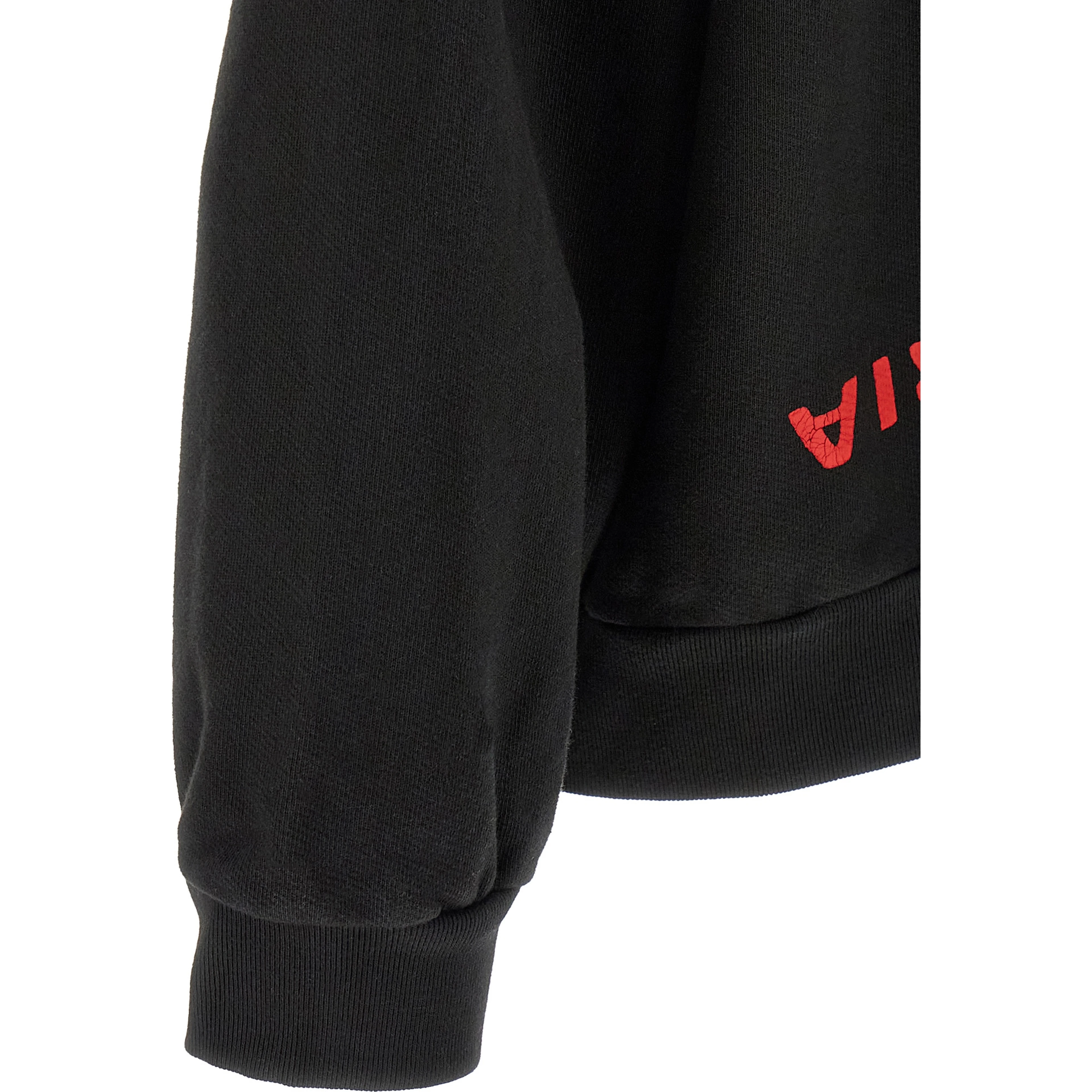 Black Cotton Sweatshirt