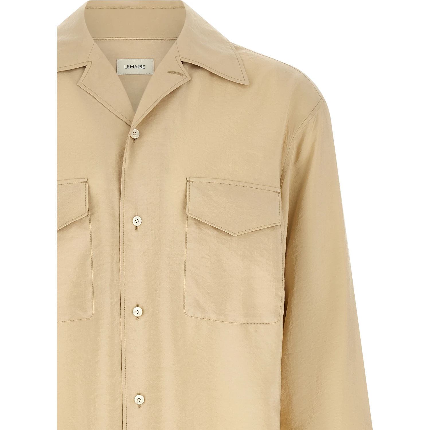 Beige Silk Blouse