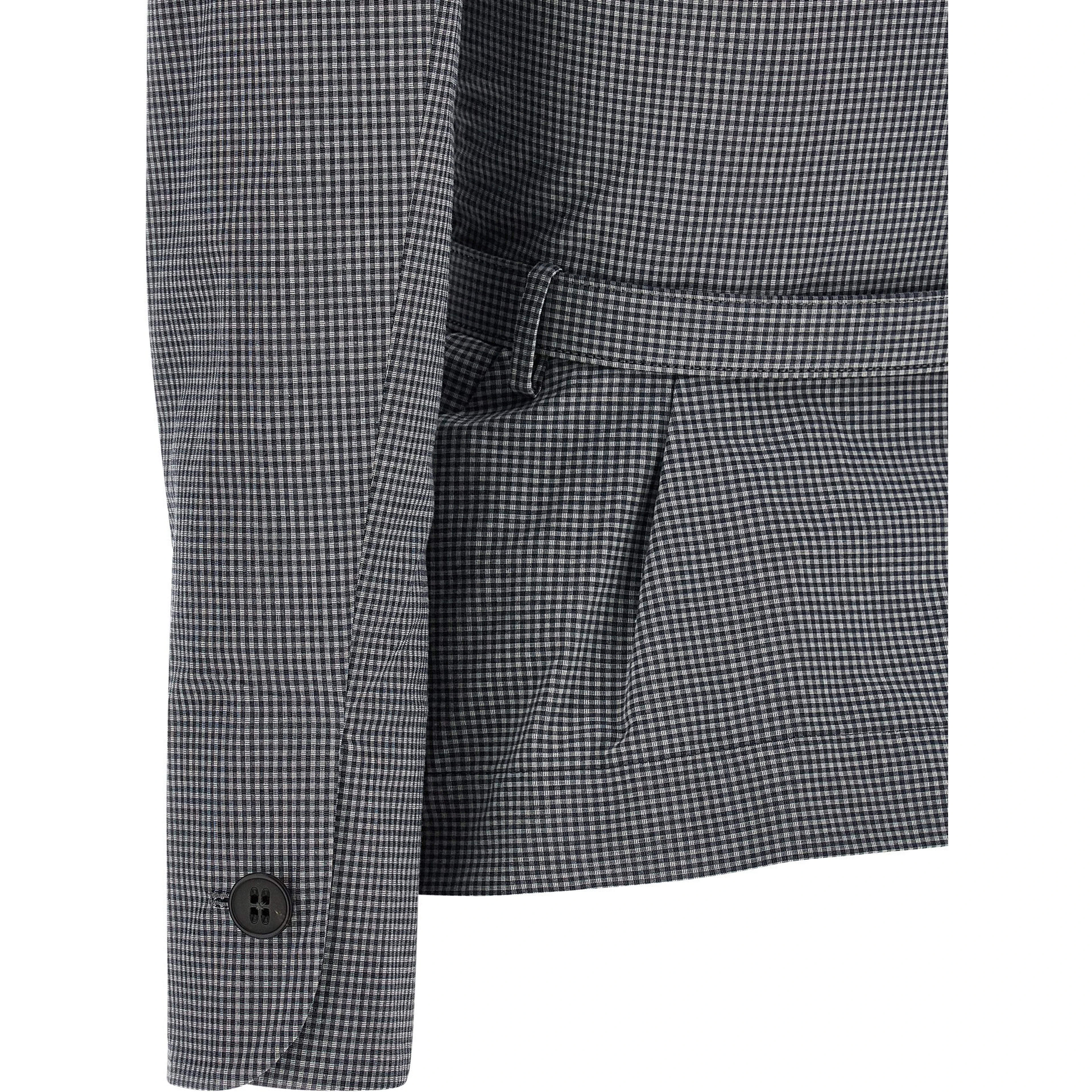 Gray Cotton Blazer