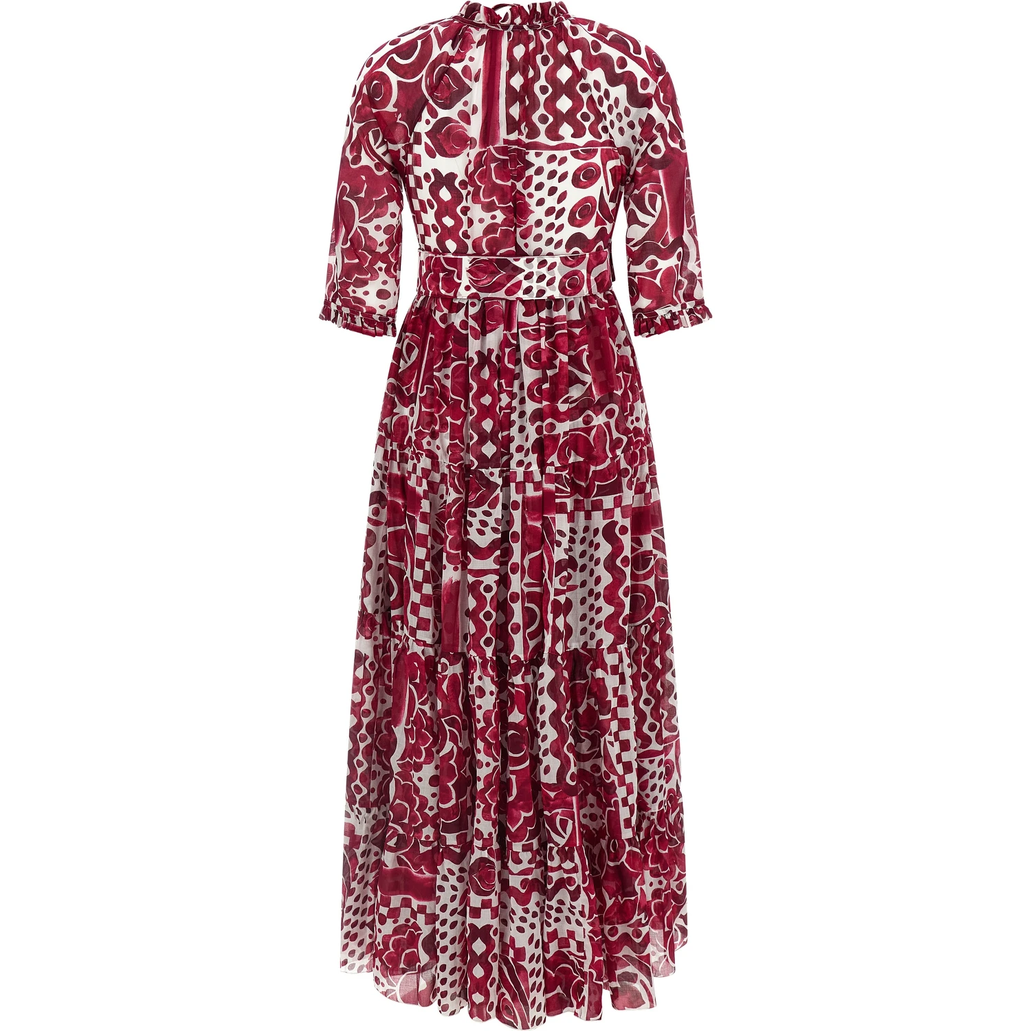 Fuchsia Cotton Long Dress