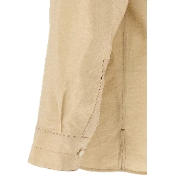Beige Silk Blouse