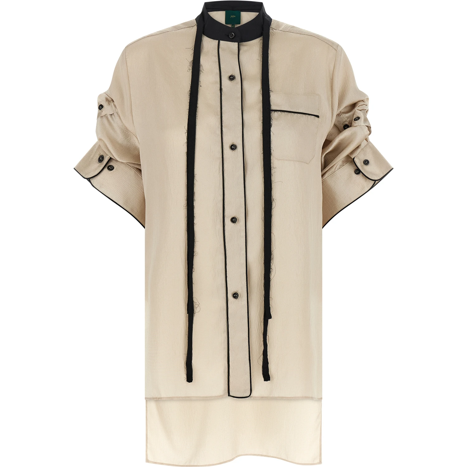 Beige Polyester Blouse
