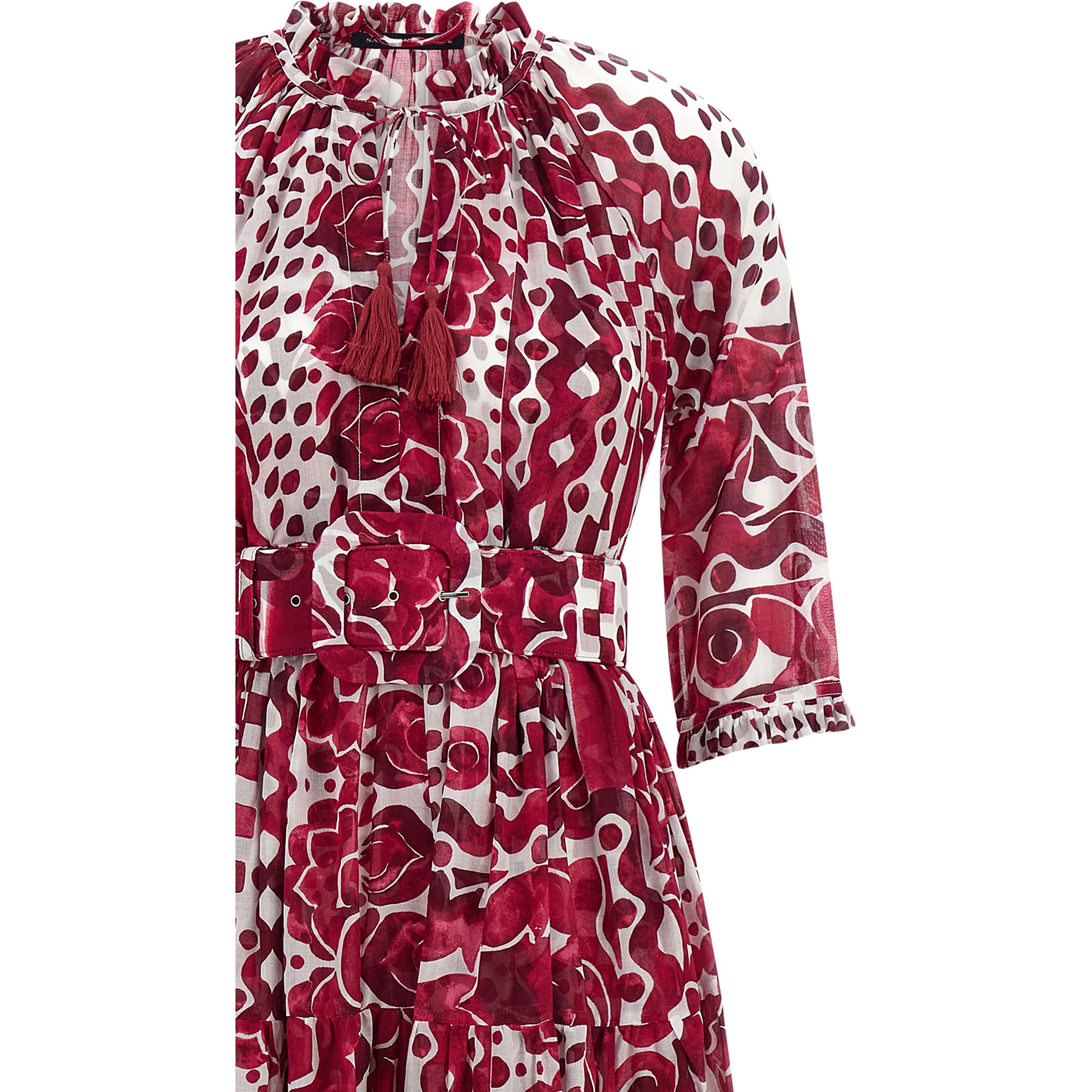 Fuchsia Cotton Long Dress